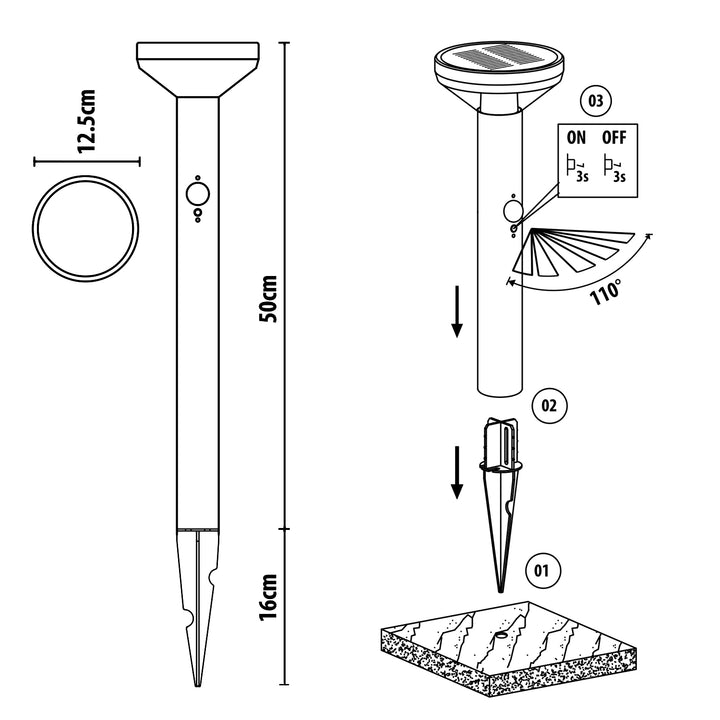 Maclean MCE465 mit Bewegungssensor und Dämmerungssensor