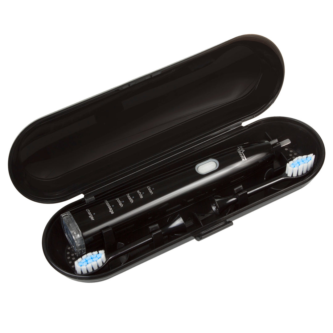 Sonic Toothbrush Promedix PR-740 B black, 5 modes, timer, battery level indicator, 2 replacement heads