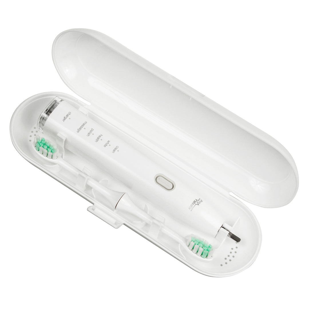 Sonic Toothbrush Promedix PR-740 W White, 5 modes, timer, battery level indicator 2 replacement heads