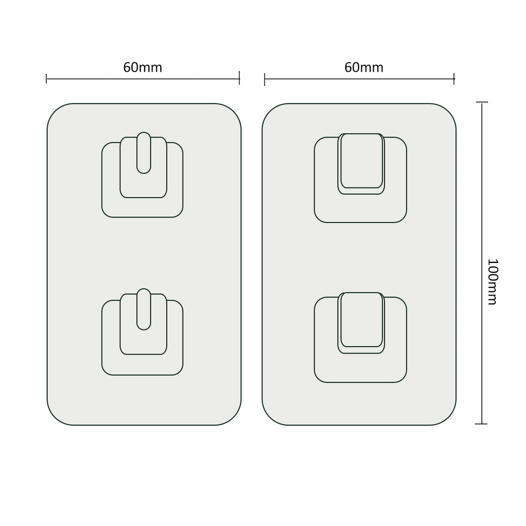 Promedix PR-475 Self-adhesive Mounting Kit For Dispenser Wall Mounting Compatible With PR-470
