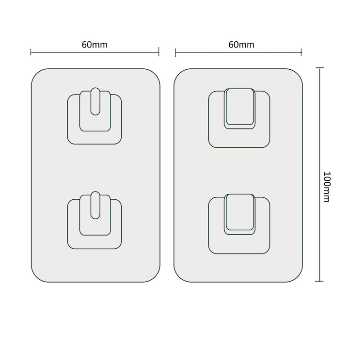 Promedix PR-475 Self-adhesive Mounting Kit For Dispenser Wall Mounting Compatible With PR-470