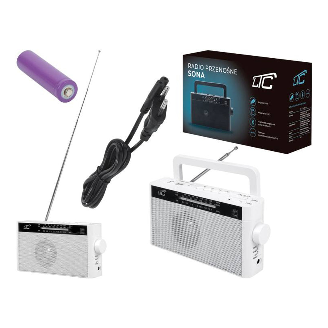 Bluetooth LTC Retro Sona portable radio - modern solutions in a retro housing