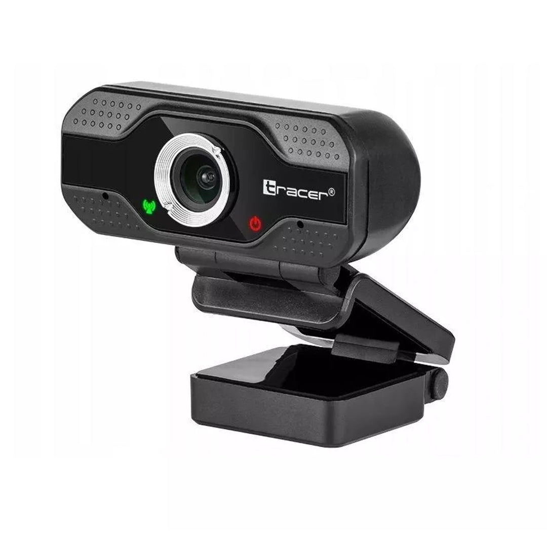 Tracer WEB007 USB Webcam avec Microphone FullHD 30 fps 120 ° Field of View Light Correction Home Office Streaming Camera