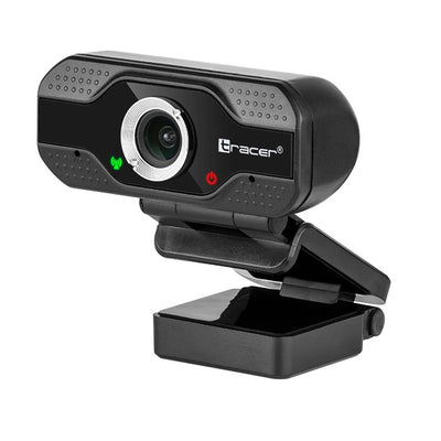 Tracer WEB007 USB-webcam met microfoon FullHD 30 fps 120° gezichtsveld Lichtcorrectie Thuiskantoor Streamingcamera