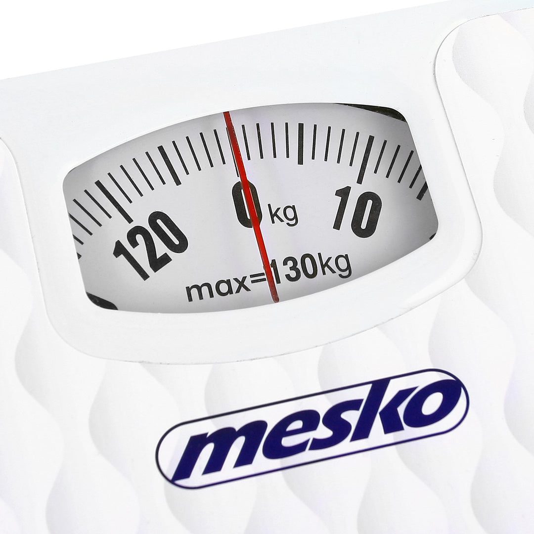 Mesko Mechanical Analog Bathroom Scale Up to 130kg Personal Easy to Callibrate