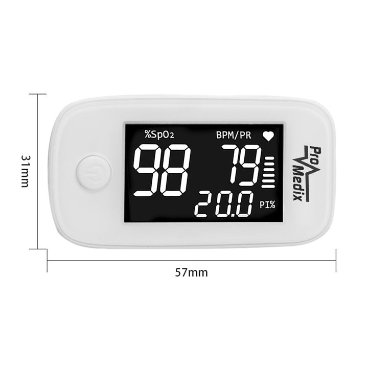 Promedix PR-870 Medical Fingertip Pulse Oximeter with 1.5” HD LED display