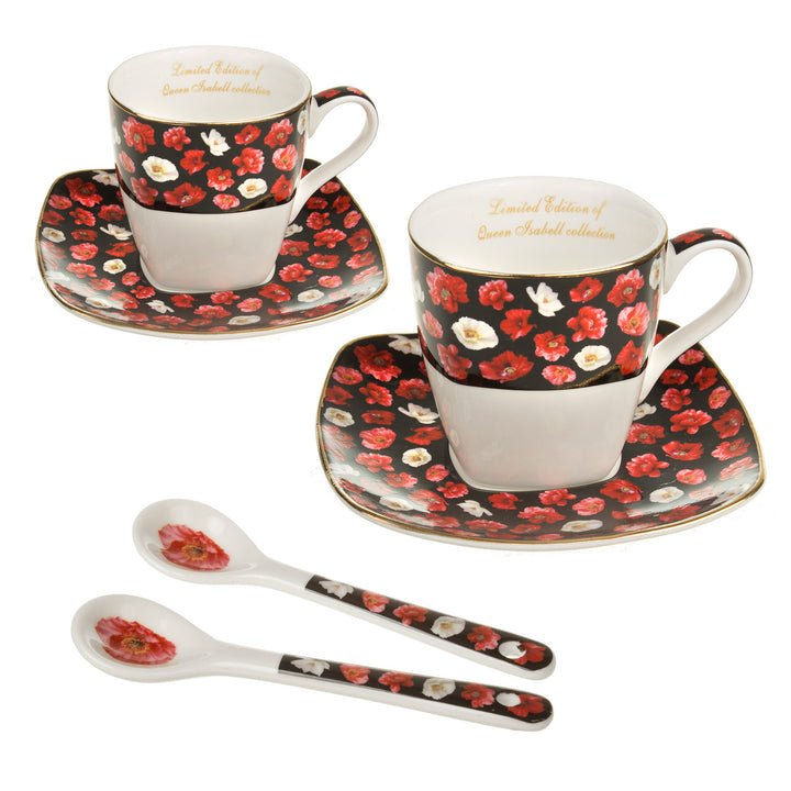 SET TAZZA ESPRESSO IN PORCELLANA CON PIATTINO Per natale