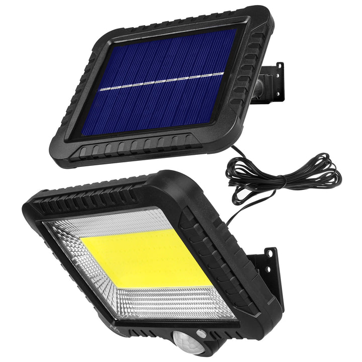 Foco LED solar con sensor de movimiento, aplique solar Maclean MCE438