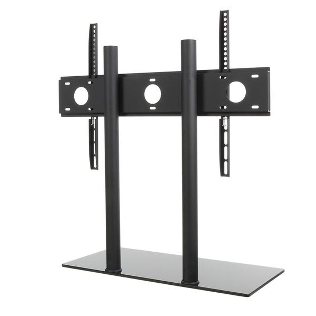 Soporte de mesa para TV, soporte para Monitor de 32 - 65 ", altura ajustable, vidrio, acero, LCD, LED, OLED, QLED