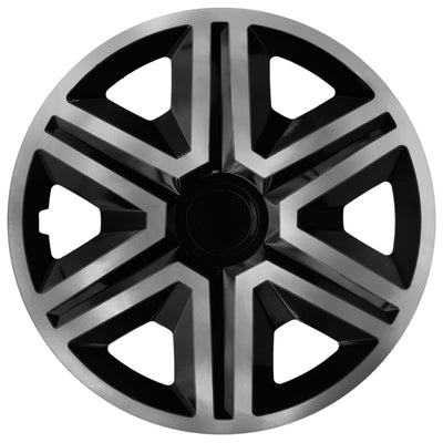 NRM 16 " Wheel Covers Hubcaps Universal 4 PCS Graphite Black Weather Resistant