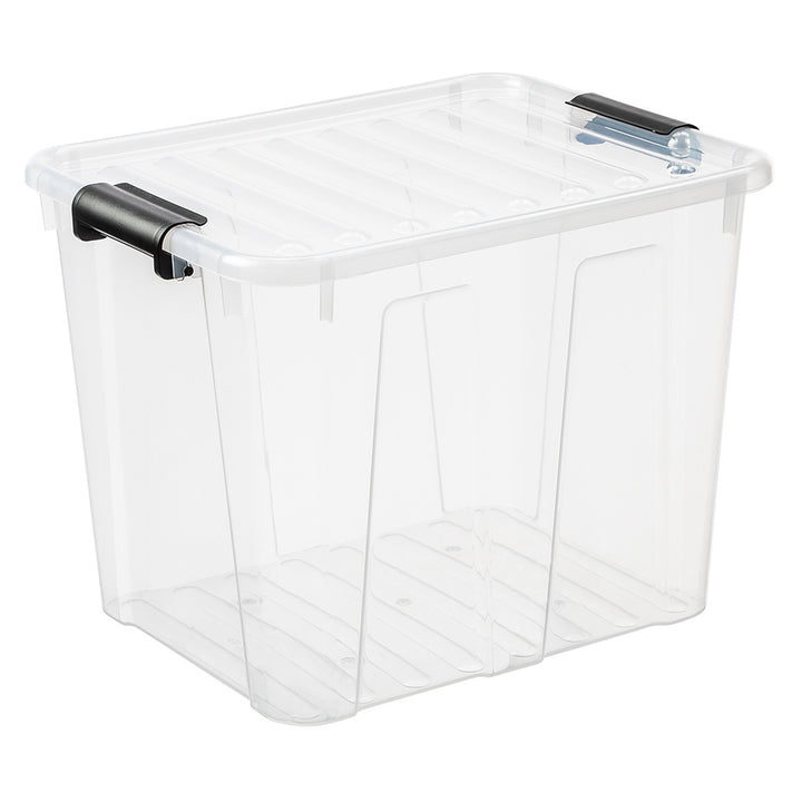 Caja transparente 40L con tapa Plast Team Home Box