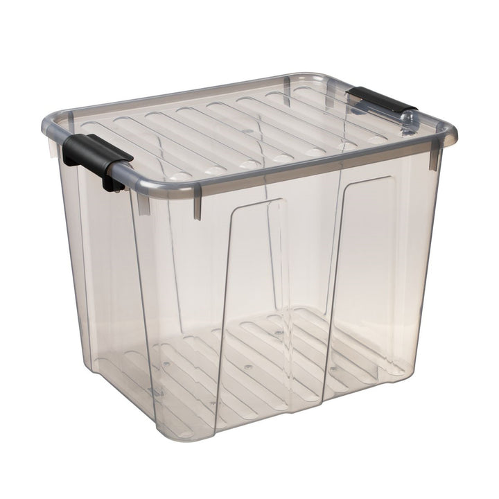 Un conteneur avec un couvercle Plast Team Home Box 40L-solutions pratiques et design unique