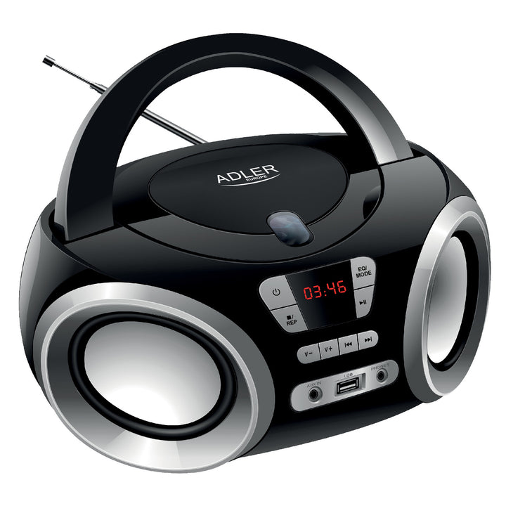 CD-MP3 Boombox, USB, Adler AD 1181 Radio