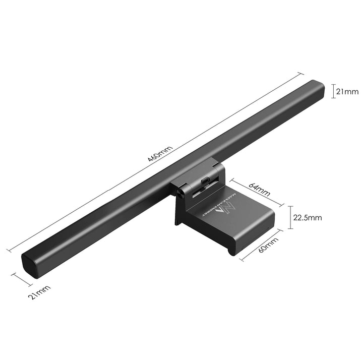 Maclean MCE620 LED-Monitor Lampe 5W Bildschirm Licht einstellbare Schreibtisch Computer USB Typ-C 5V