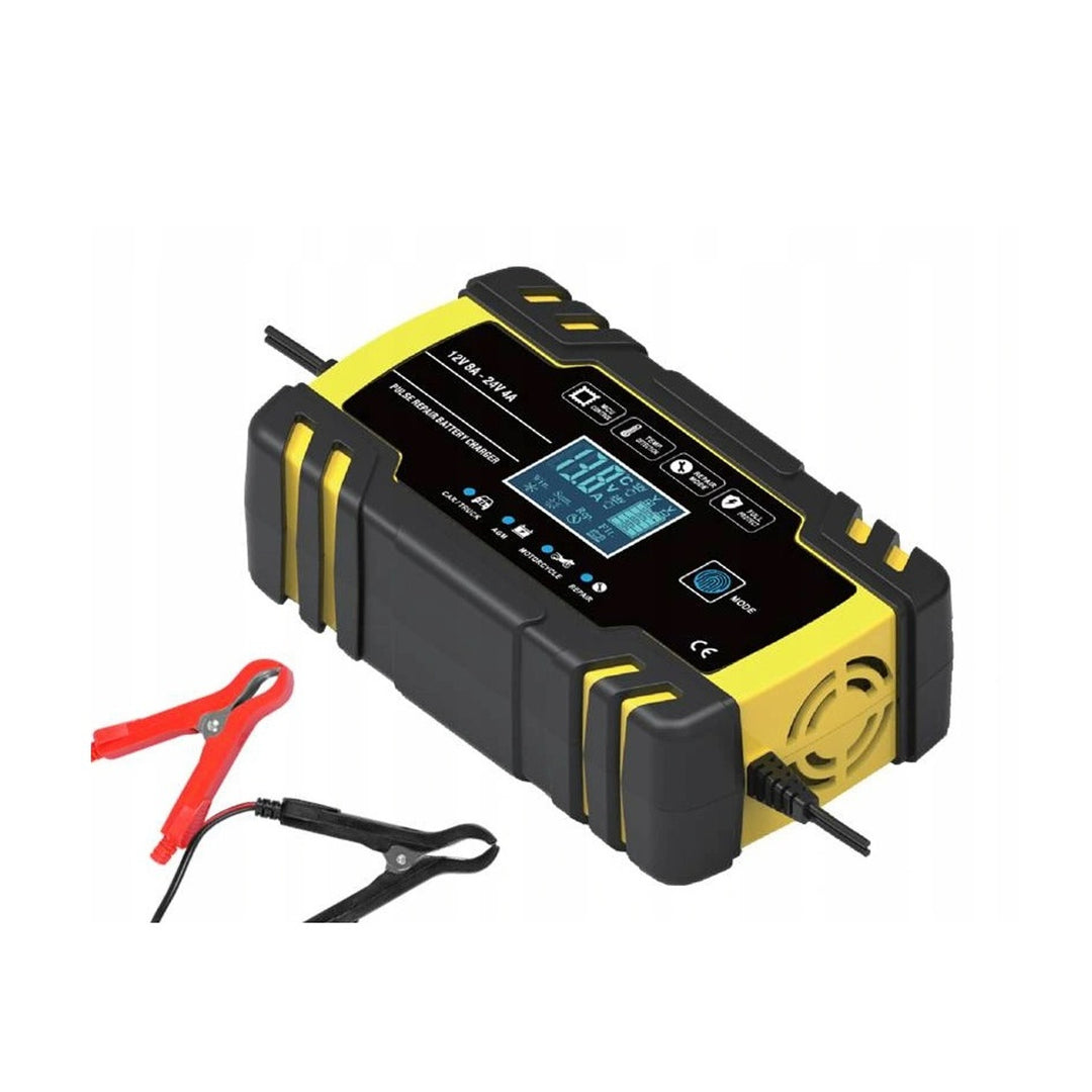 Chargeur pour batteries Écran LCD 12 V 8 A - 24 V 4 A