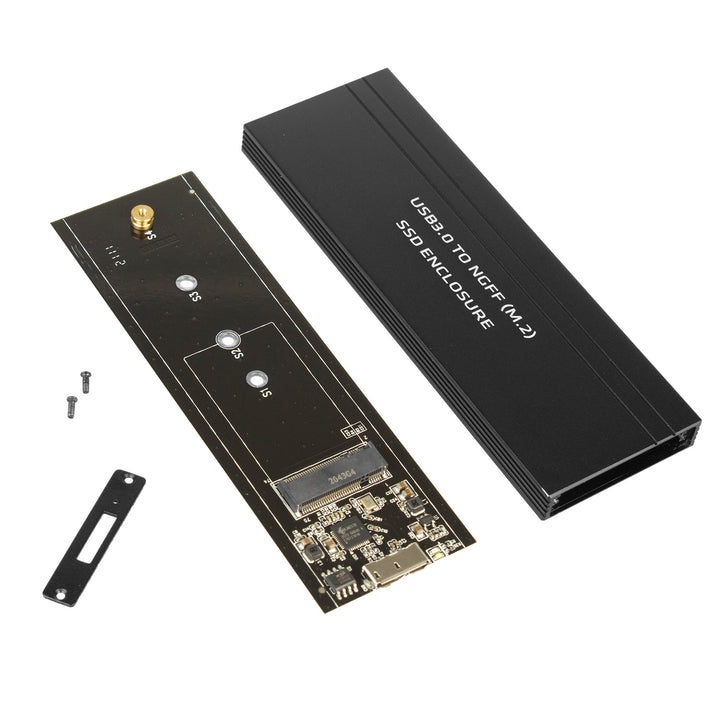 Maclean MCE582 SSD Case Adapter SSD M. 2, NGFF, USB 3.0, Sizes 2230/2240/2260/2280, Aluminium behuizing,