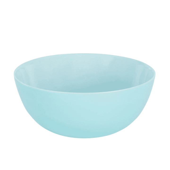 19 PCS Dining Set Plate Salad Bowl Service for 6 People Tempered Glass Turquoise