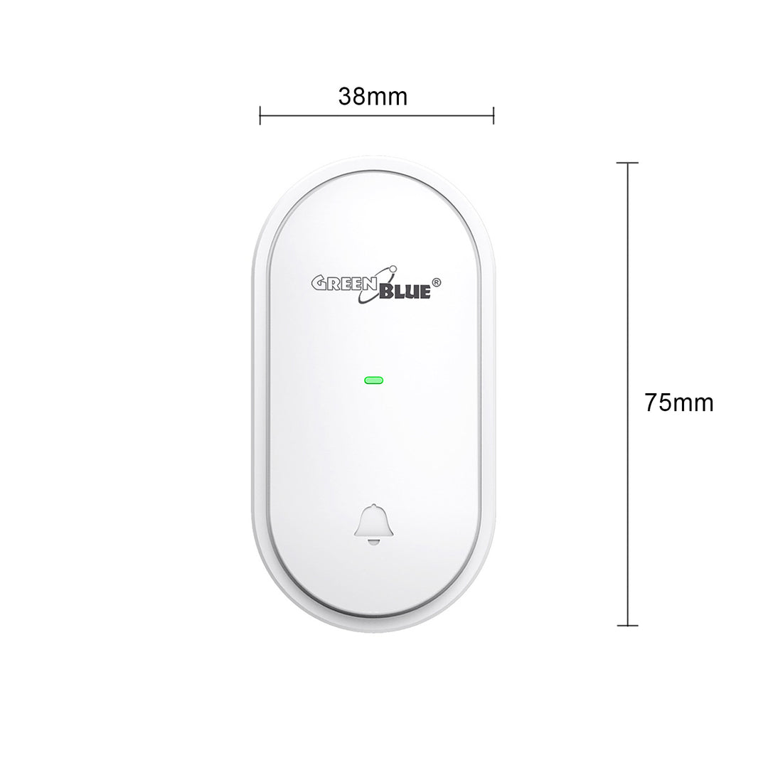 GreenBlue Additional Kinetic Transmitter for GB210 Doorbell Radio Bell Wireless Battery-Free IP44 Splash-Proof