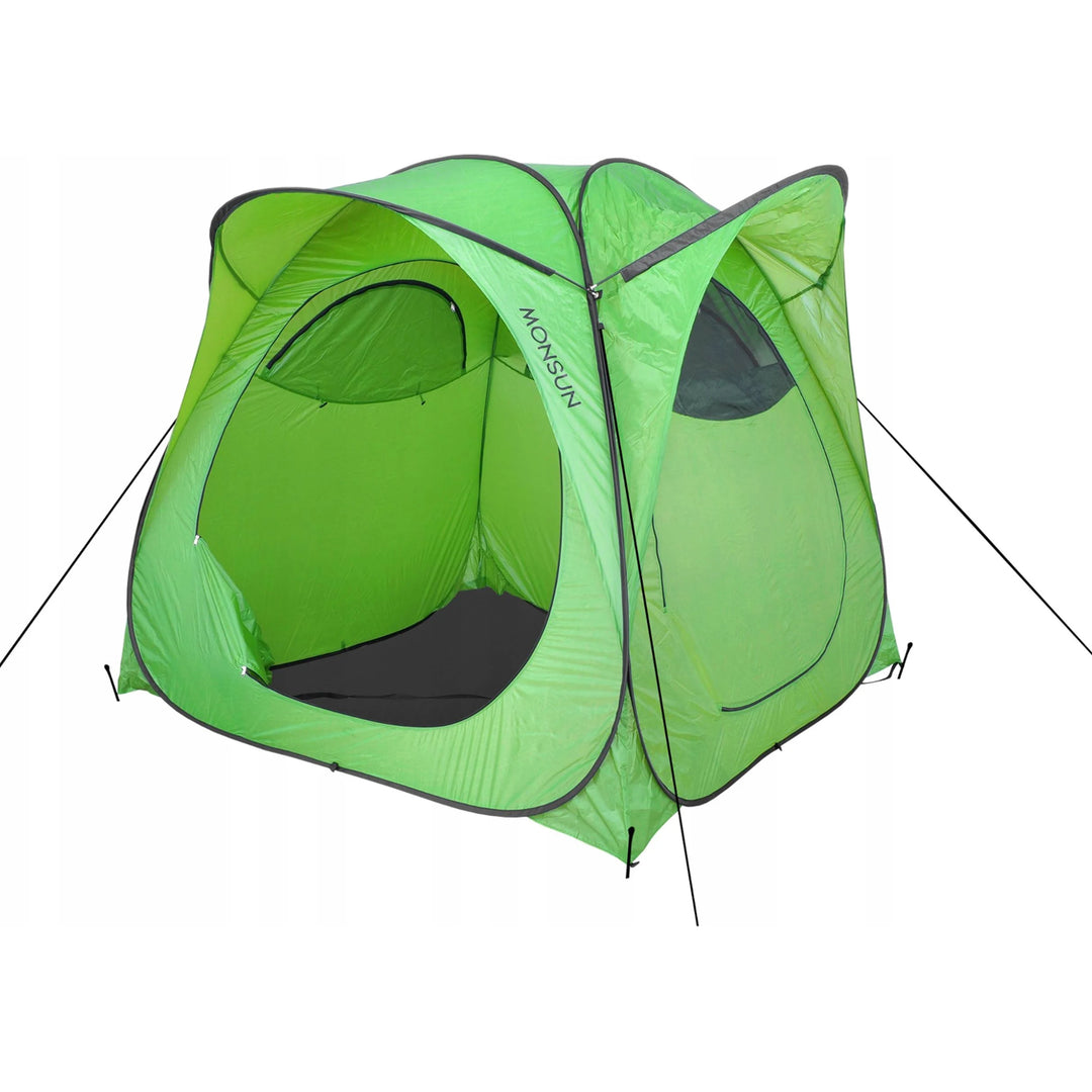 Tourist spacious tent with the floor Monsun LXMS1, polyester fabric, waterproof material, functionality and comfort