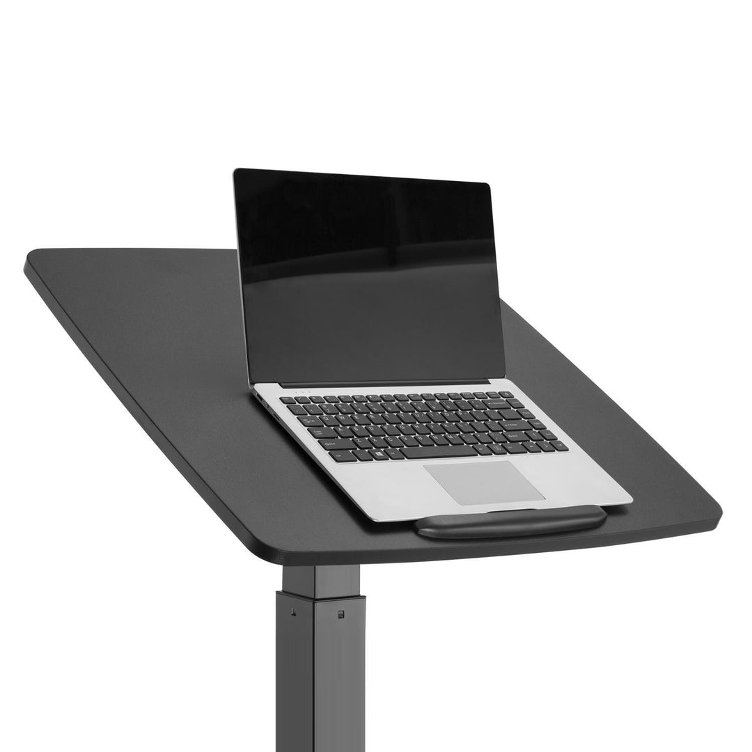 Maclean MC-892BScrivania per laptop regolabile in altezza fino a max. 113cm con rotelle Scrivania sit-stand  30 gradi inclinabile Nero