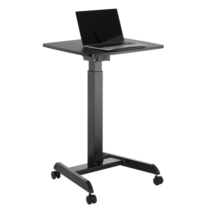 Maclean MC-892BScrivania per laptop regolabile in altezza fino a max. 113cm con rotelle Scrivania sit-stand  30 gradi inclinabile Nero