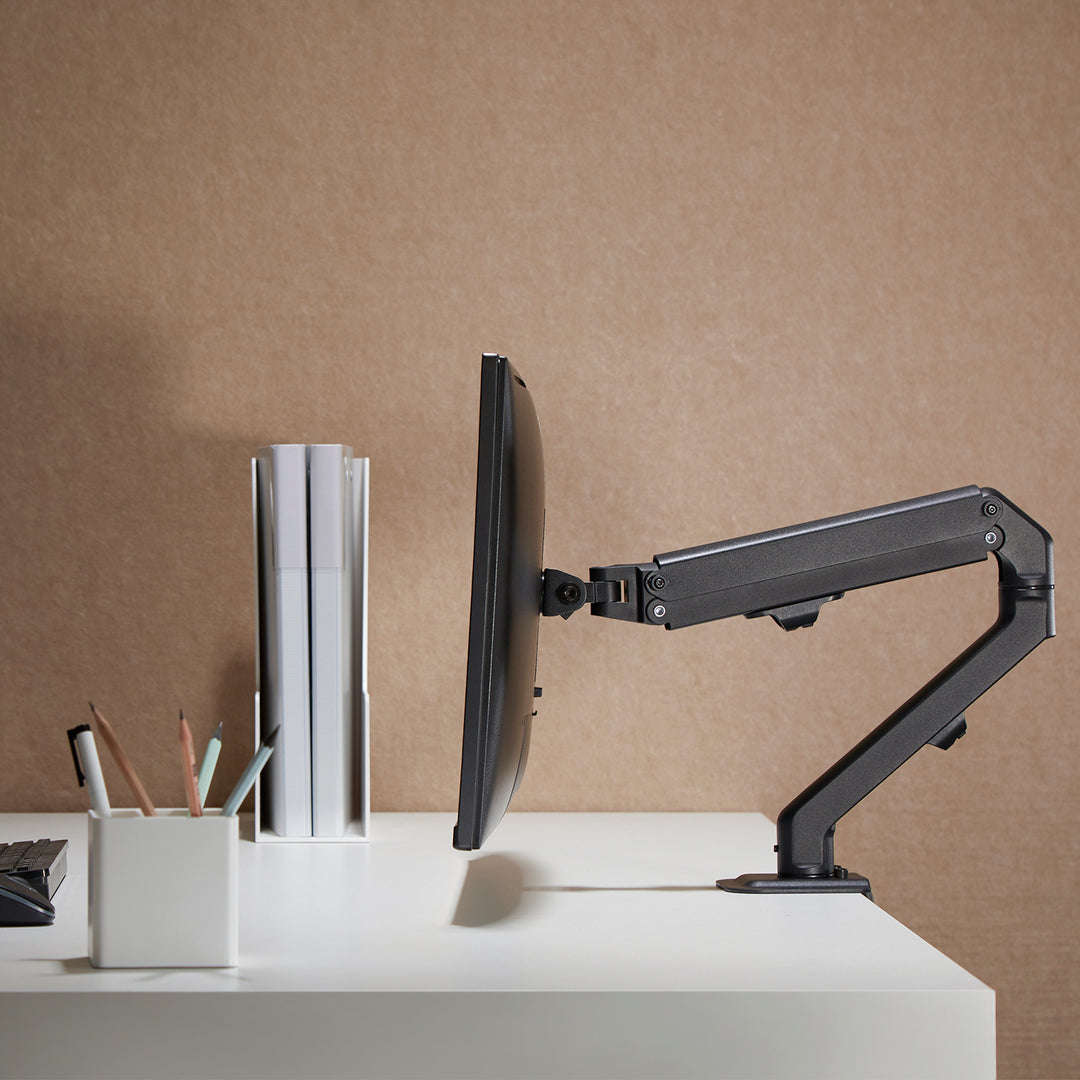 Support de bureau universel pour moniteur Maclean, ressort mécanique 17"-27" 7kg, VESA 75x75,100x100, MC-906