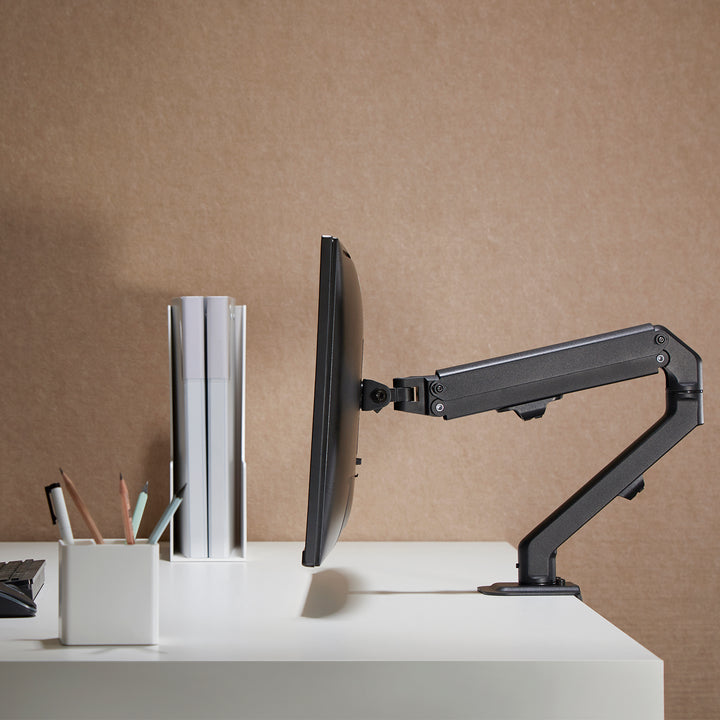 Support de bureau universel pour moniteur Maclean, ressort mécanique 17"-27" 7kg, VESA 75x75,100x100, MC-906