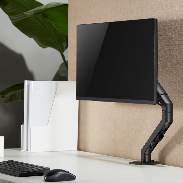 Support de bureau universel pour moniteur Maclean, ressort mécanique 17"-27" 7kg, VESA 75x75,100x100, MC-906