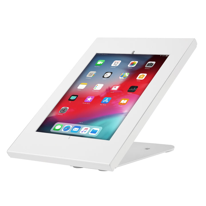 2 in 1 Tablethalterung mit Diebstalschutz Tischmontage und Wandmontage Kompatibel mit 9.7”/10.2”, iPad, 10.5”, iPad Air/iPad Pro, 10.1", Samsung Galaxy, Tab A (2019) (Weiß)