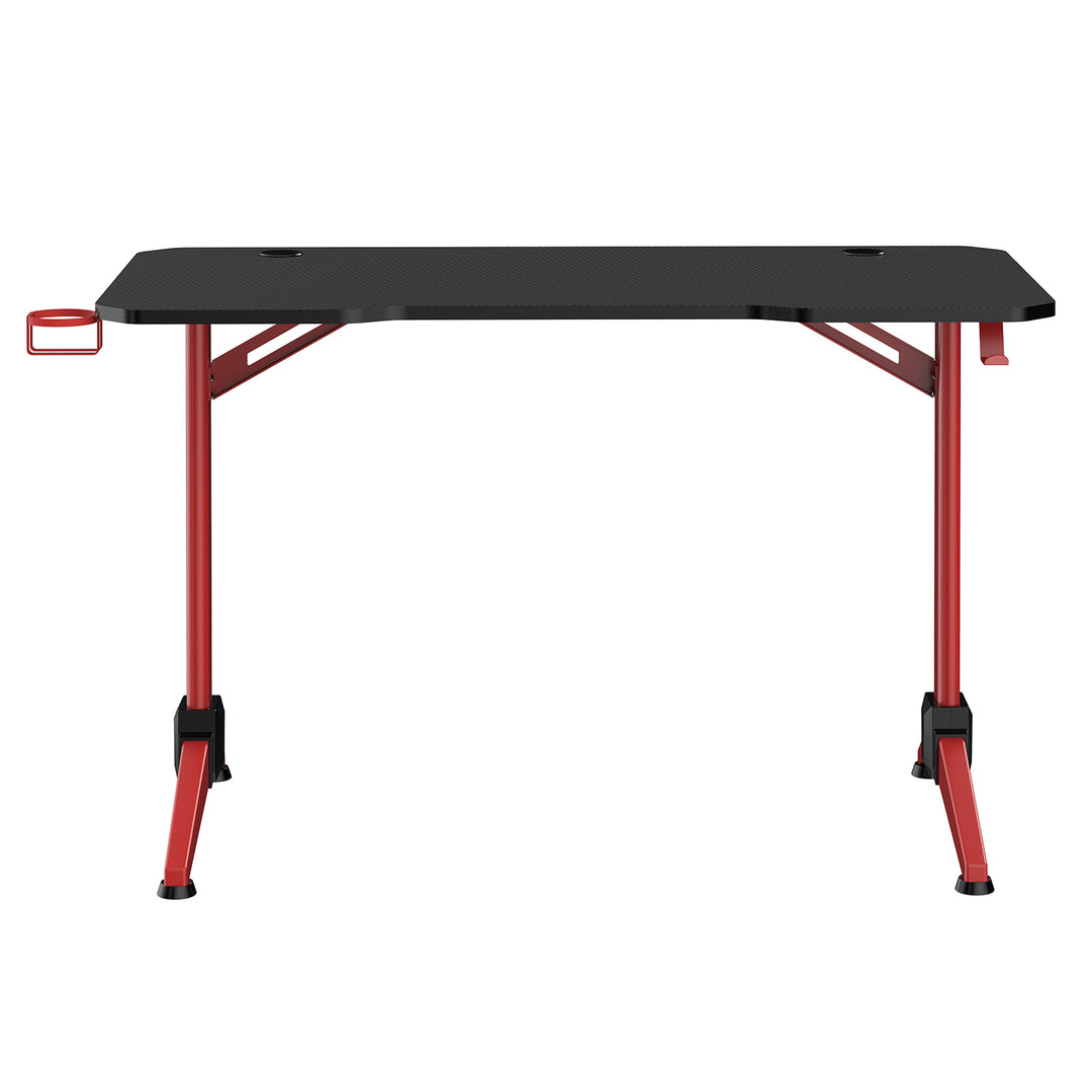 Bureau de jeu NanoRS noir et rouge 100kg max, 750mm de haut, rétro-éclairage LED RVB, RS701