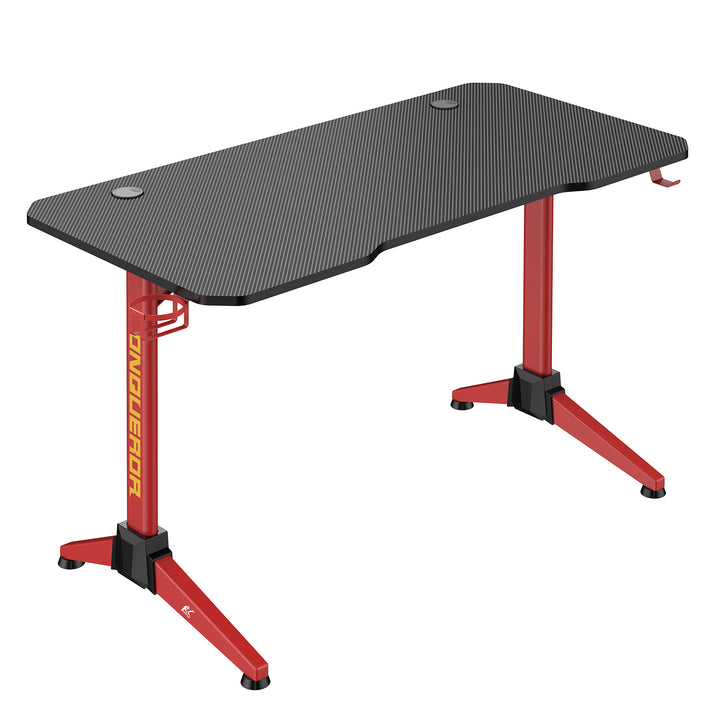 Bureau de jeu NanoRS noir et rouge 100kg max, 750mm de haut, rétro-éclairage LED RVB, RS701