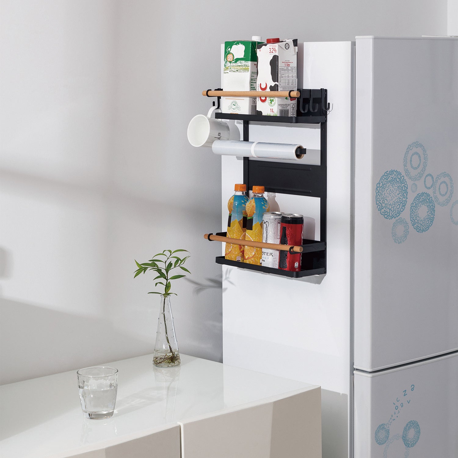 Maclean MC-910 étagère magnétique pour machine à laver réfrigérateur, noir,  12kg max, – Euroelectronics EU