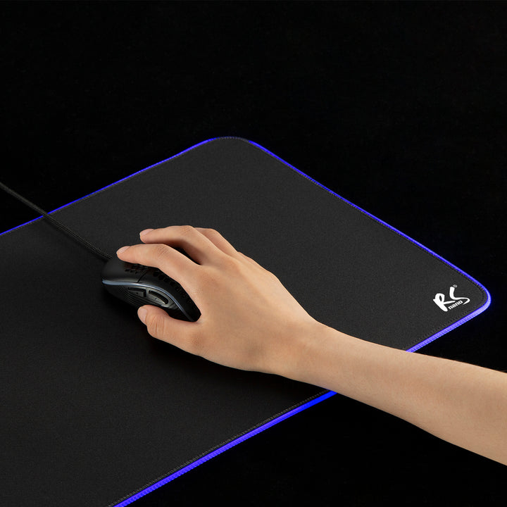 NanoRS RS705 XXL Gaming Mouse &amp; Keyboard Pad 80x30cm LED RGB Lighting Non-Slip USB