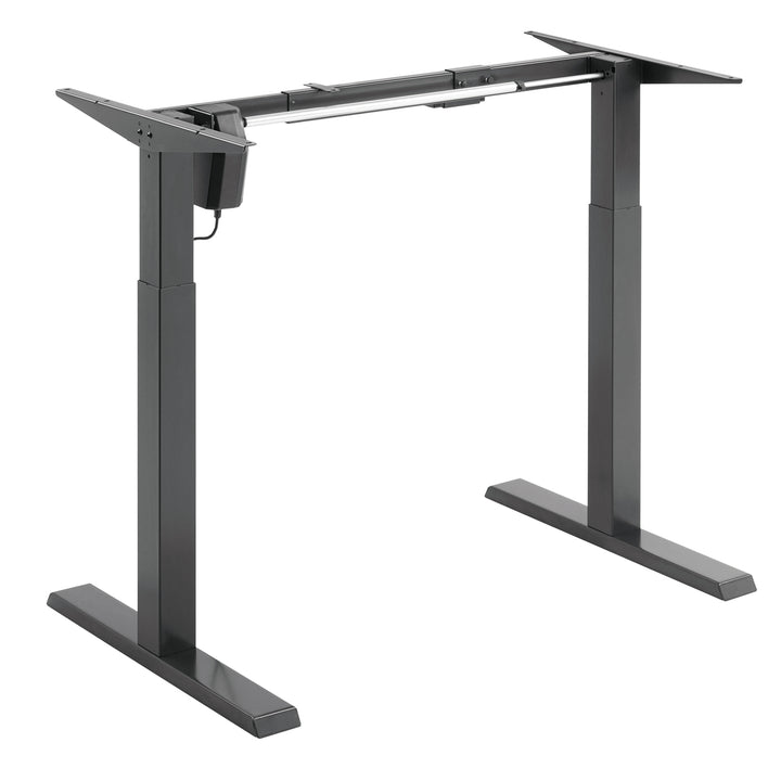 Bureau électrique Ergo Office réglable en hauteur, gris, hauteur max 123 cm, 80 kg - sans plateau, pour travail debout et assis, ER-433