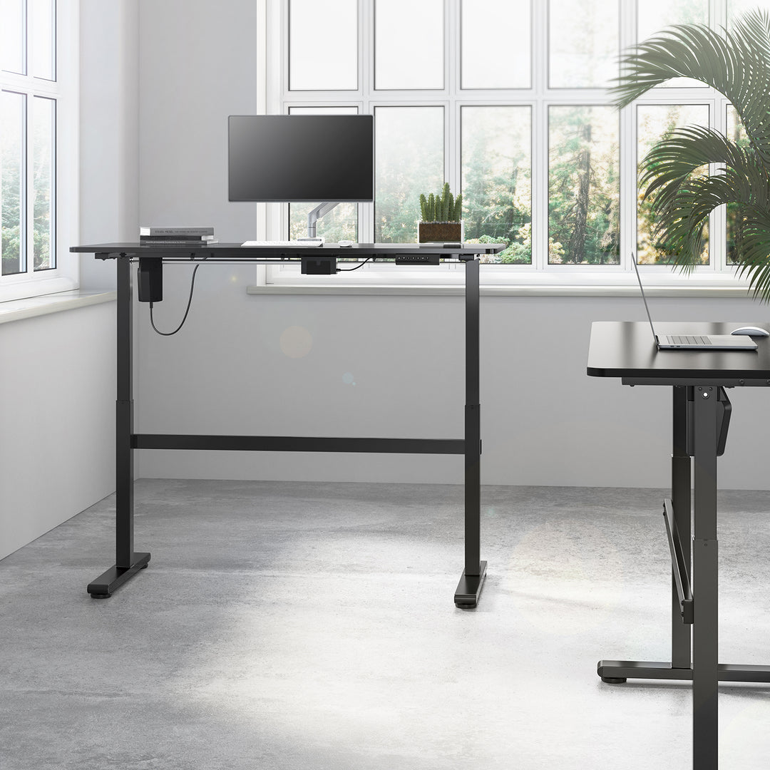 Bureau électrique Ergo Office, hauteur réglable, gris, hauteur max 118cm 50 kg - avec table assis-debout, ER-434