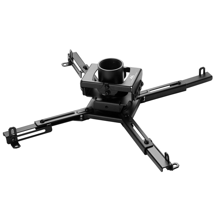 Maclean MC-913 Support universel de projecteur pour montage au plafond, réglable en acier, inclinable et rotatif, 35kg