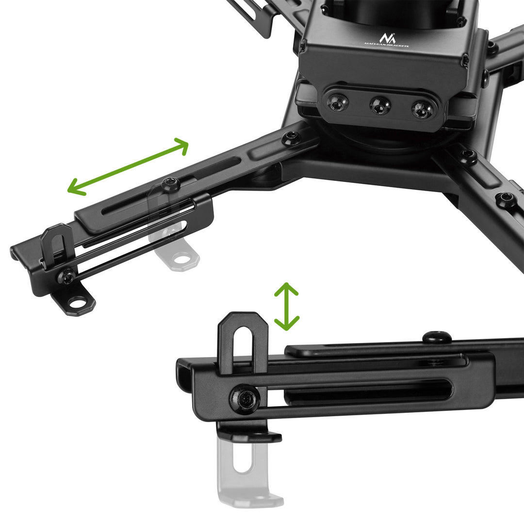 Maclean MC-913 Universal Projector Bracket Ceiling Mount Adjustable Steel Tilting Rotatable 35kg