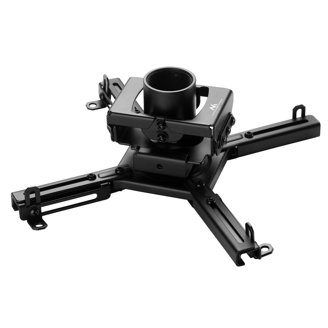 Maclean MC-913 Support universel de projecteur pour montage au plafond, réglable en acier, inclinable et rotatif, 35kg