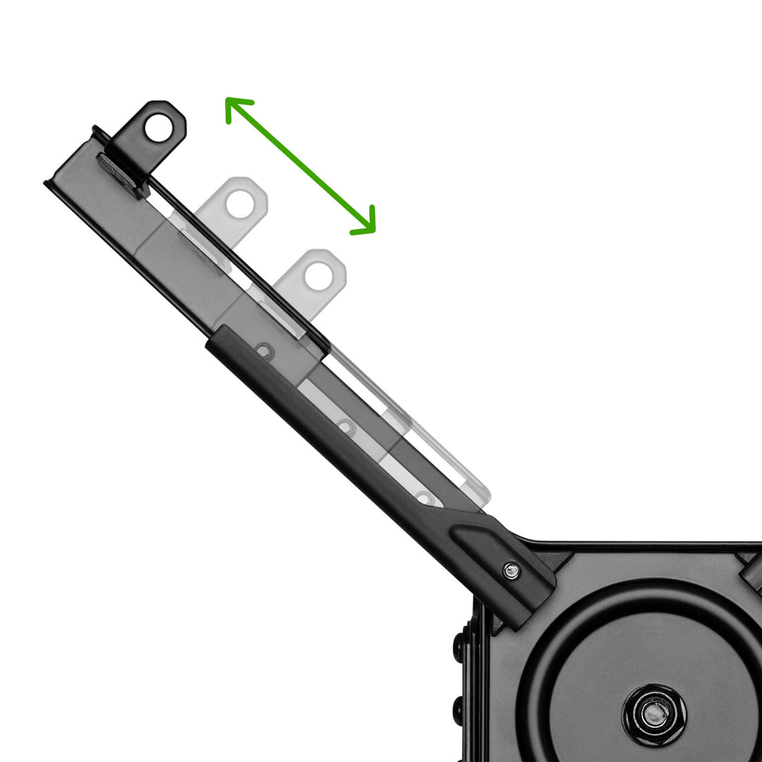 Maclean MC-913 Support universel de projecteur pour montage au plafond, réglable en acier, inclinable et rotatif, 35kg