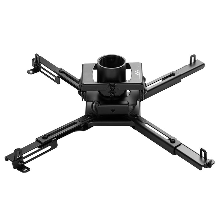 Maclean MC-913 Support universel de projecteur pour montage au plafond, réglable en acier, inclinable et rotatif, 35kg