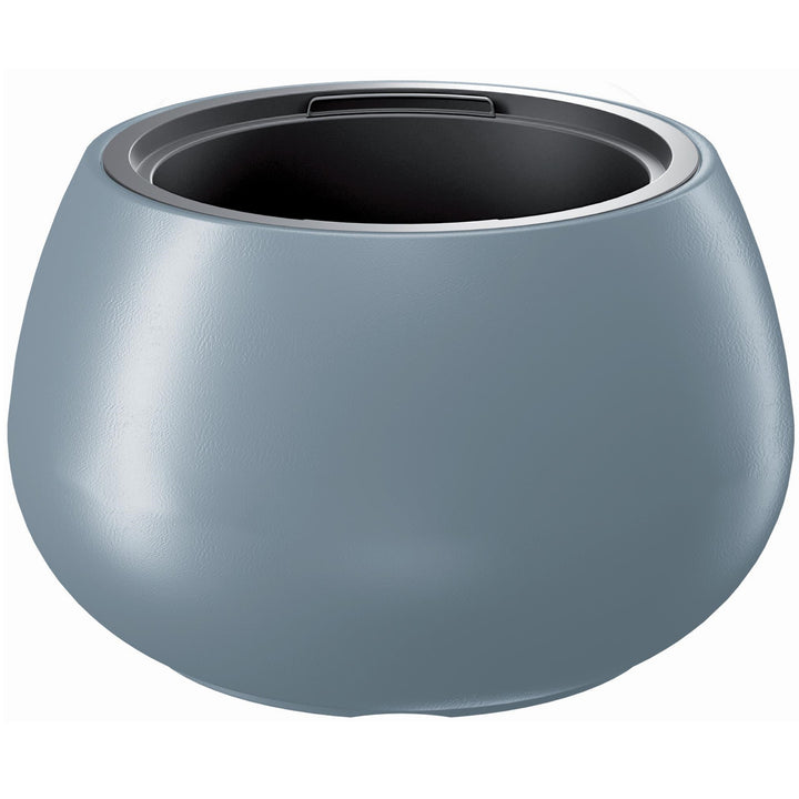 Vaso con inserto Prosperplast Heos ovale colore grigio DBHEK400-443U