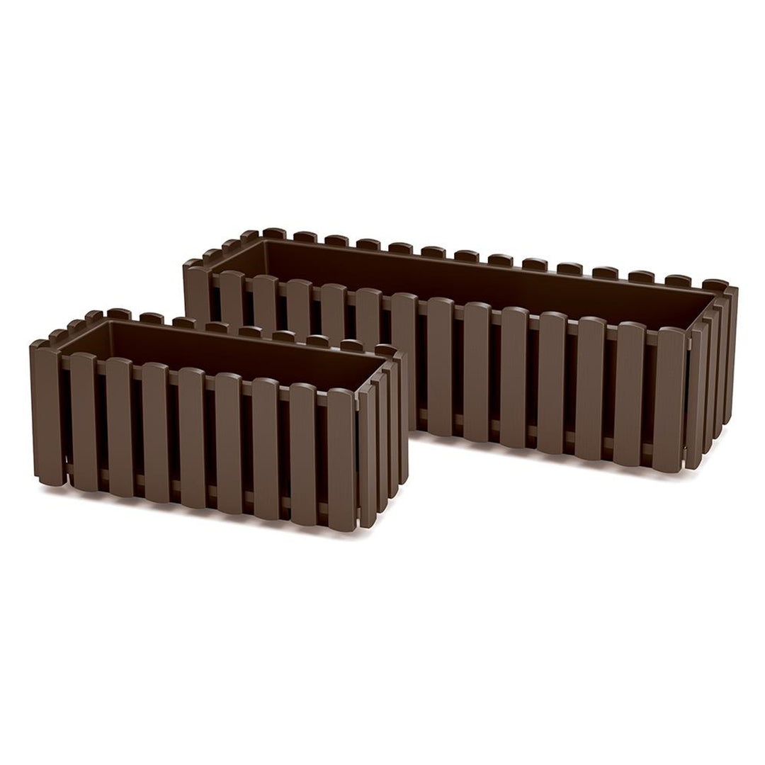 Prosperplast Boardee Fencycase balcony box brown DDEF600-R222