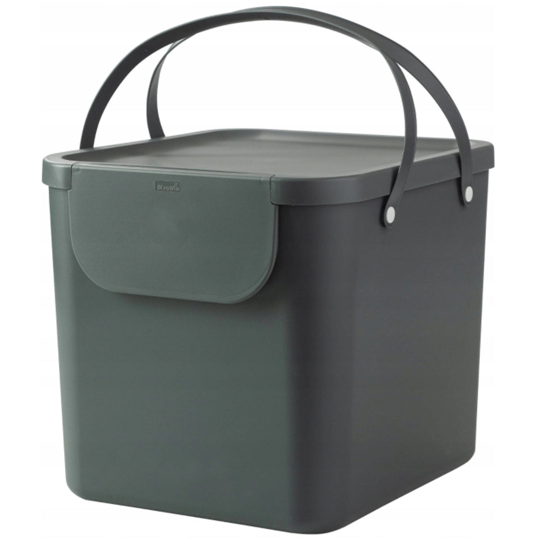 Poubelle Rotho Albula 40L gris