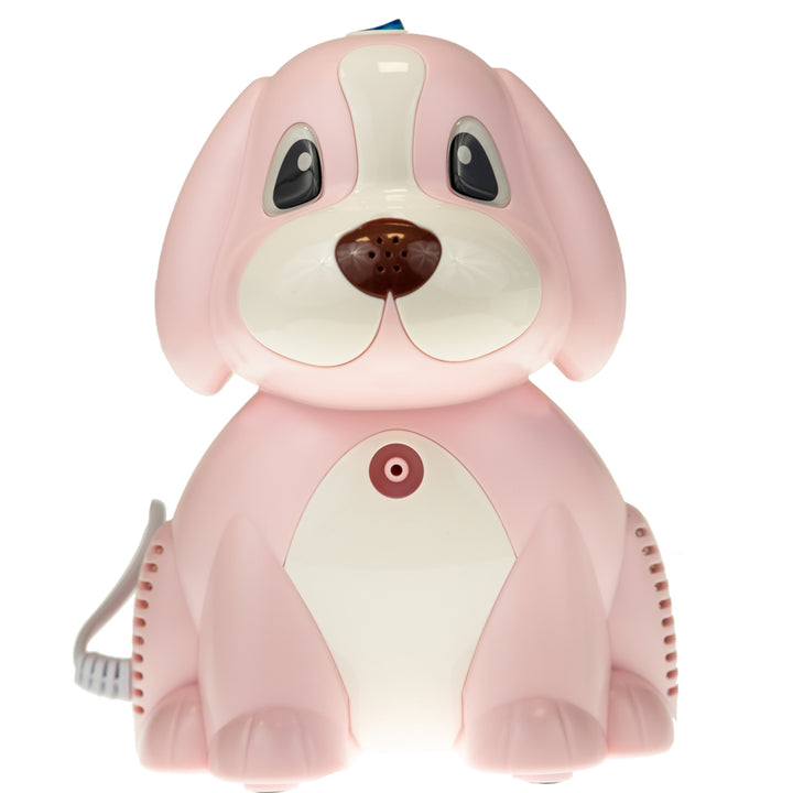 Omnibus Puppy Pink Kolbeninhalator für Kinder in Pink – Maskenset inklusive