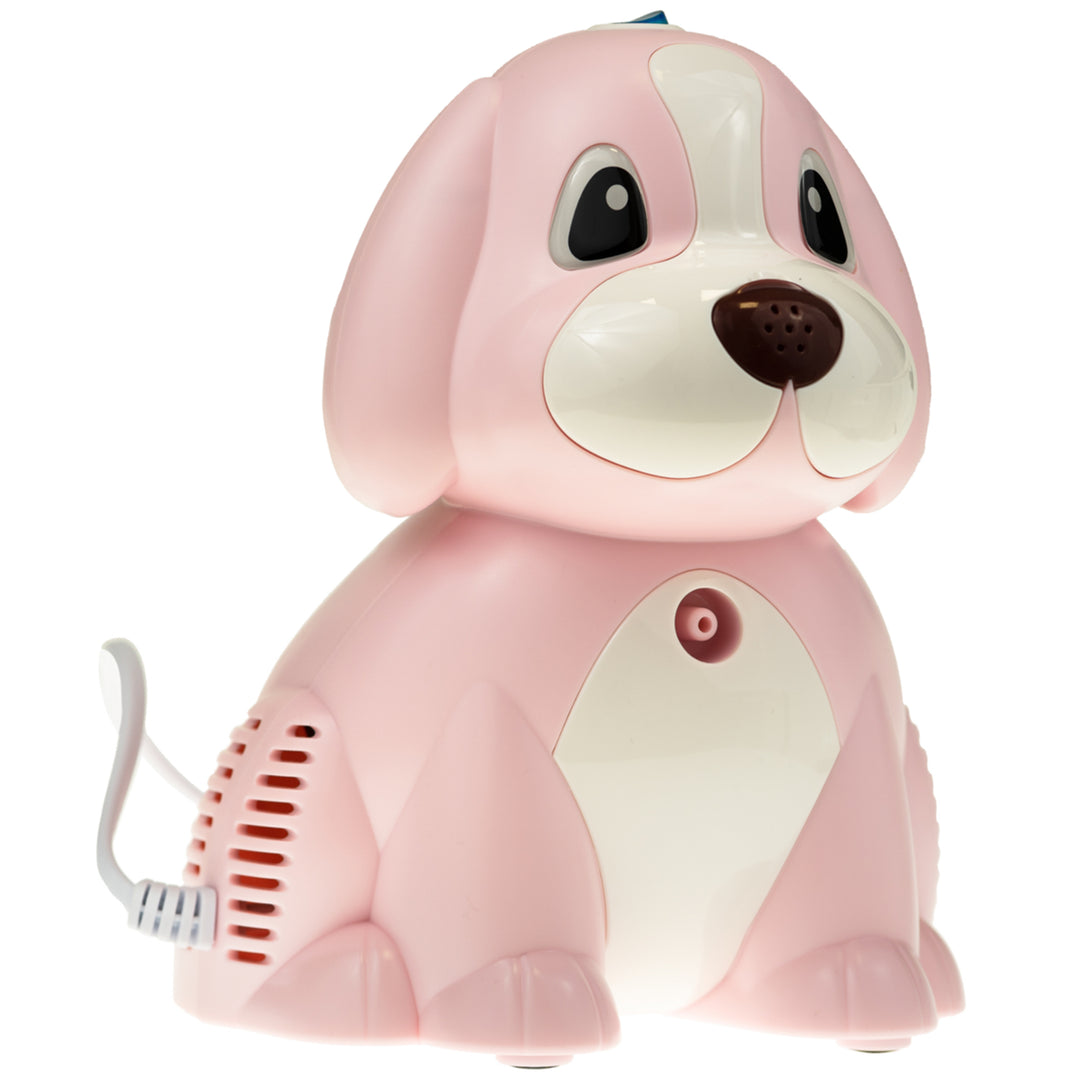 Omnibus Puppy Pink Kolbeninhalator für Kinder in Pink – Maskenset inklusive