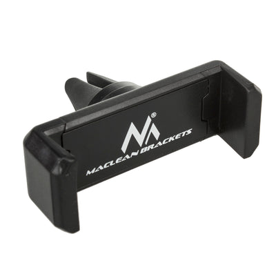 Support de téléphone de voiture Maclean, universel, pour grille d'aération, espacement min/max : 54/87 mm matériau : ABS, MC-322