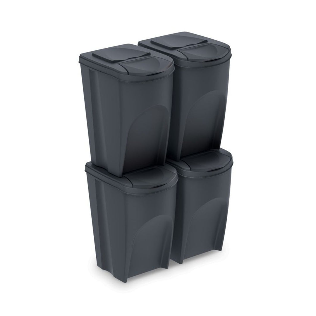 Prosperplast sortibox 4x35l anthracite panier de séparation Kit