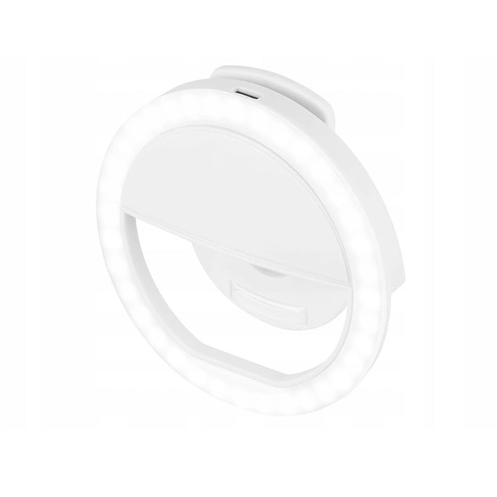 Tracer TRAOSW46799 LED-Selfie-Lampe Ring-Telefon-Display-Halter Kompaktes Elastisches Video-Foto-Make-Up 48 LEDs