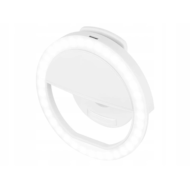 Tracer TRAOSW46799 LED-Selfie-Lampe Ring-Telefon-Display-Halter Kompaktes Elastisches Video-Foto-Make-Up 48 LEDs