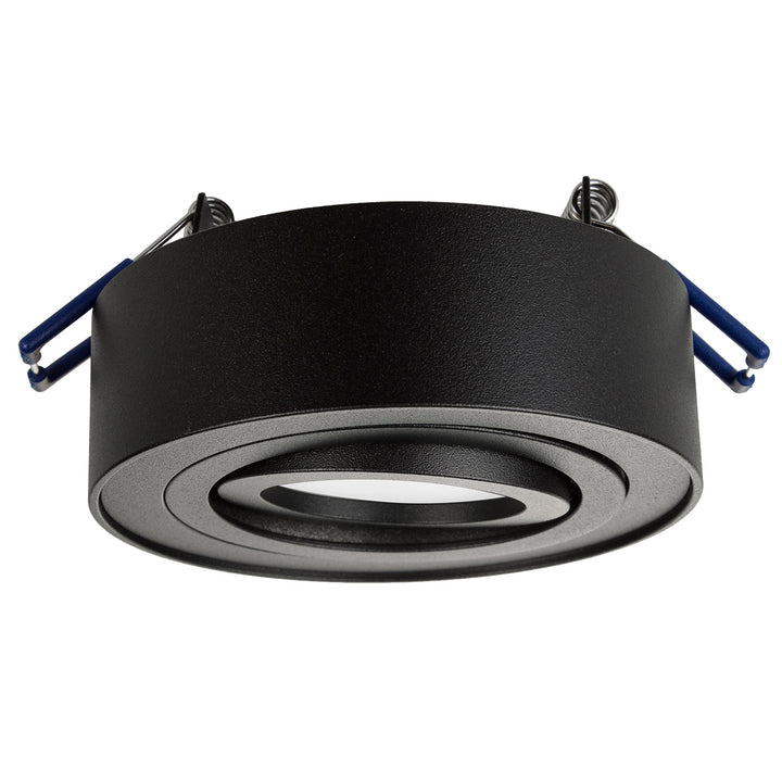 Maclean MCE462B Inbouwframe GU10 Inbouwspot Frame Inbouwlamp Plafondlamp Max. 35 W IP20 Rond Zwart